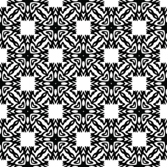 floral seamless pattern background.Geometric ornament for wallpapers and backgrounds. Black and white 

pattern. 