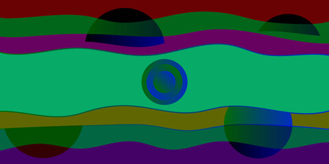 colorful palette abstract background, circle modern wave