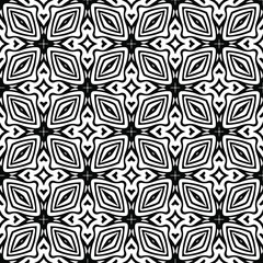 floral seamless pattern background.Geometric ornament for wallpapers and backgrounds. Black and white 

pattern. 