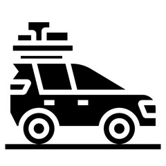 car glyph icon
