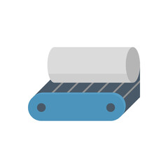 Metallurgy or metallurgical production industry vector icon. Consist of hot casting metal, iron or steel on mill production line. Manufacturing process in foundry, furnace or factory plant. 64x64 px.
