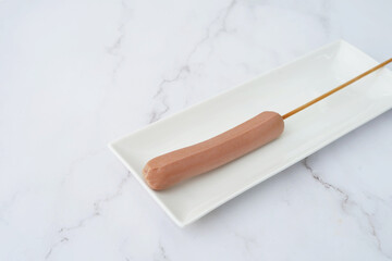 sausage in stick