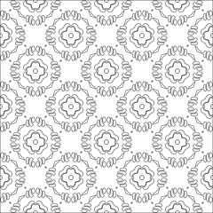 Vector geometric pattern. Repeating elements stylish background abstract ornament for wallpapers and backgrounds. Black and white colors