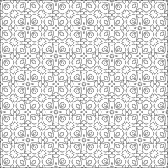 Vector geometric pattern. Repeating elements stylish background abstract ornament for wallpapers and backgrounds. Black and white colors