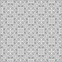 Vector geometric pattern. Repeating elements stylish background abstract ornament for wallpapers and backgrounds. Black and white colors