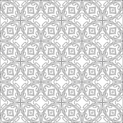 Vector geometric pattern. Repeating elements stylish background abstract ornament for wallpapers and backgrounds. Black and white colors