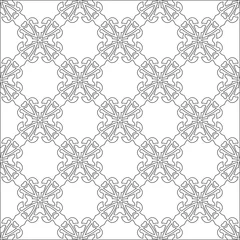 Tragetasche Vector geometric pattern. Repeating elements stylish background abstract ornament for wallpapers and backgrounds. Black and white colors © t2k4