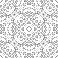  Vector geometric pattern. Repeating elements stylish background abstract ornament for wallpapers and backgrounds. Black and white colors
