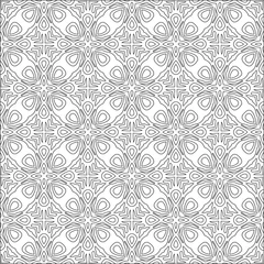 Foto auf Acrylglas Vektorgeometrisches Muster. Sich wiederholende Elemente stilvolle Hintergrund abstrakte Ornament für Tapeten und Hintergründe. Schwarz-Weiß-Farben © t2k4