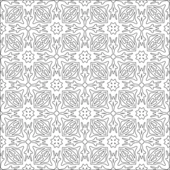 Fototapete  Vector geometric pattern. Repeating elements stylish background abstract ornament for wallpapers and backgrounds. Black and white colors © t2k4