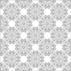 Rolgordijnen Vector geometric pattern. Repeating elements stylish background abstract ornament for wallpapers and   backgrounds. Black and white colors © t2k4