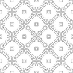 Vector geometric pattern. Repeating elements stylish background abstract ornament for wallpapers and 

backgrounds. Black and white colors