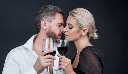 happy valentines day. business corporate party. cheers. couple in love.