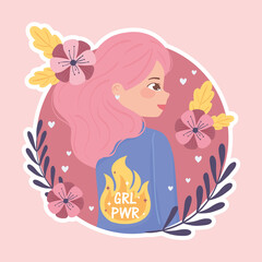 girl power badge