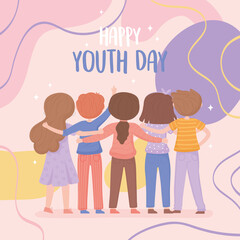 Obraz na płótnie Canvas celebrating youth day