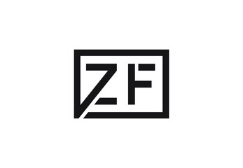 ZF letter logo design