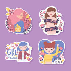 girl power stickers