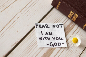 Fear not, do not be anxious, I am with you. God and Jesus Christ are with us. Inspiring bible...