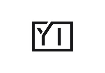 YI letter logo design