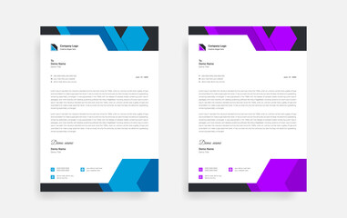 Fototapeta na wymiar Abstract corporate business letterhead design, Modern letterhead design template