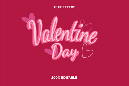 valentain day editable text effect