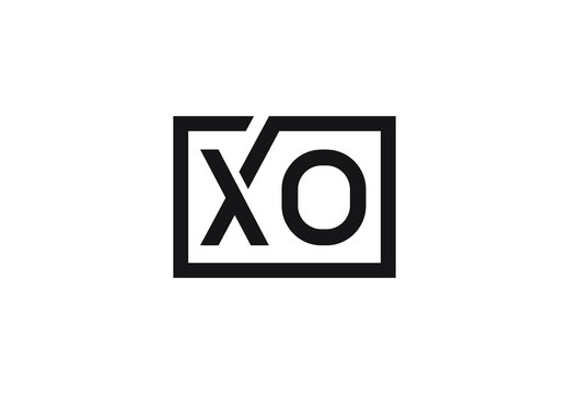 XO letter logo design