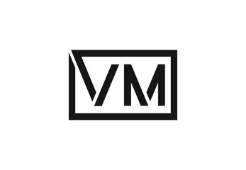 VM letter logo design