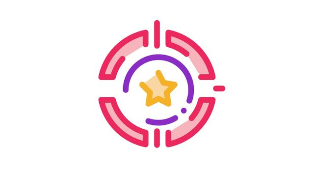 Bonus Target animated icon on white background