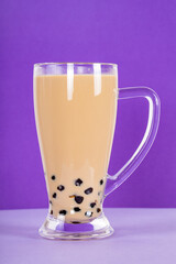 A cup of Hong Kong-style pearl milk tea