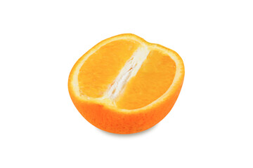 orange slices isolated on white background