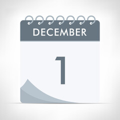 December 1 - Calendar Icon