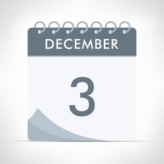 December 3 - Calendar Icon