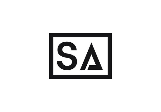 SA letter logo design