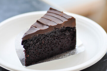 chocolate cake or dark chocolate cake