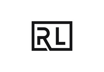 RL letter logo design