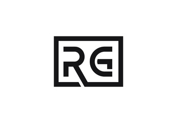 RG letter logo design