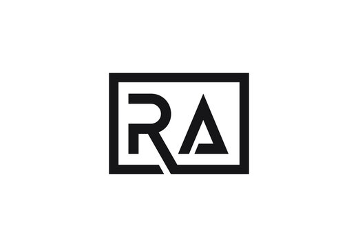 RA letter logo design