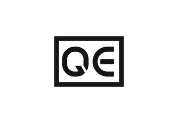 QE letter logo design
