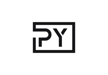 PY letter logo design