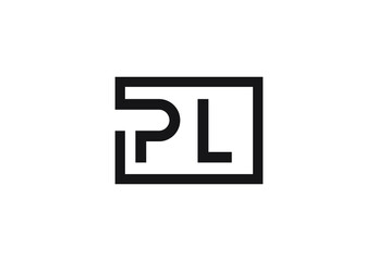 PL letter logo design