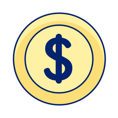 Money coin icon