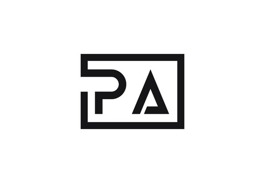 PA letter logo design