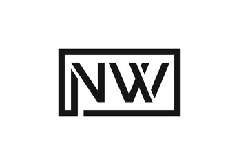 NW letter logo design