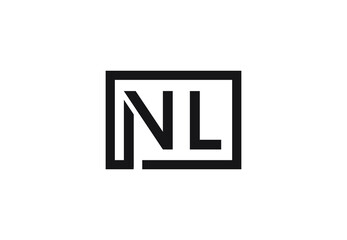 NL letter logo design