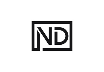 ND letter logo design