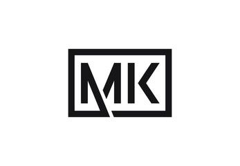 MK letter logo design