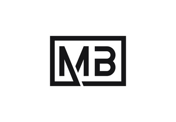 Obraz premium MB letter logo design