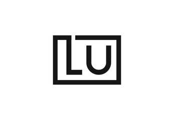 LU letter logo design