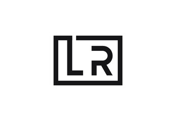 LR letter logo design