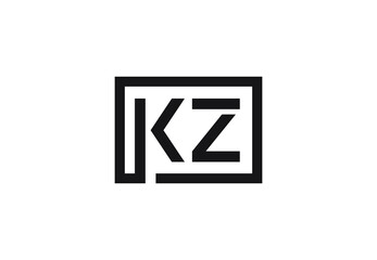 KZ letter logo design